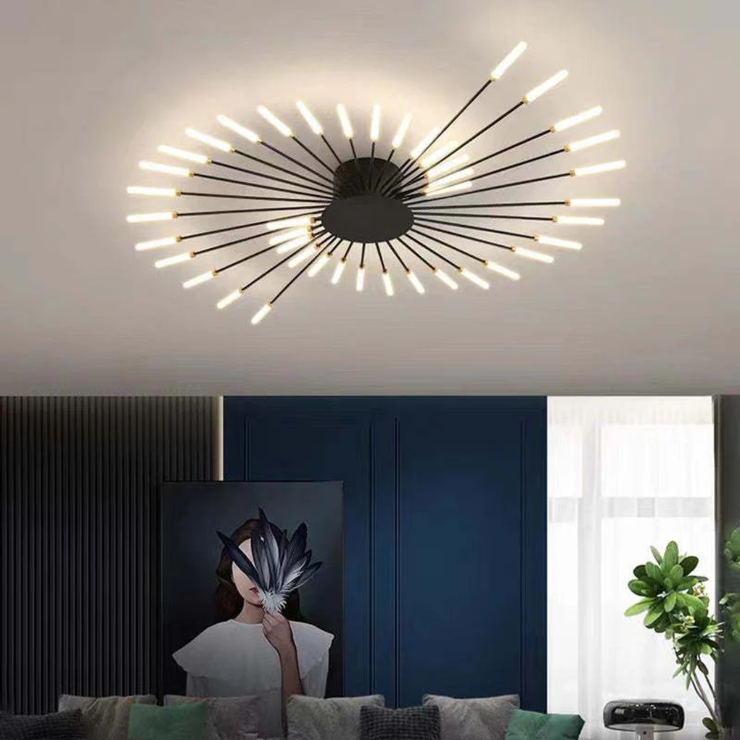 Plafonnier LED moderne à montage encastré Ortekor avec éclairage écoénergétique | Design élégant pour salons et chambres