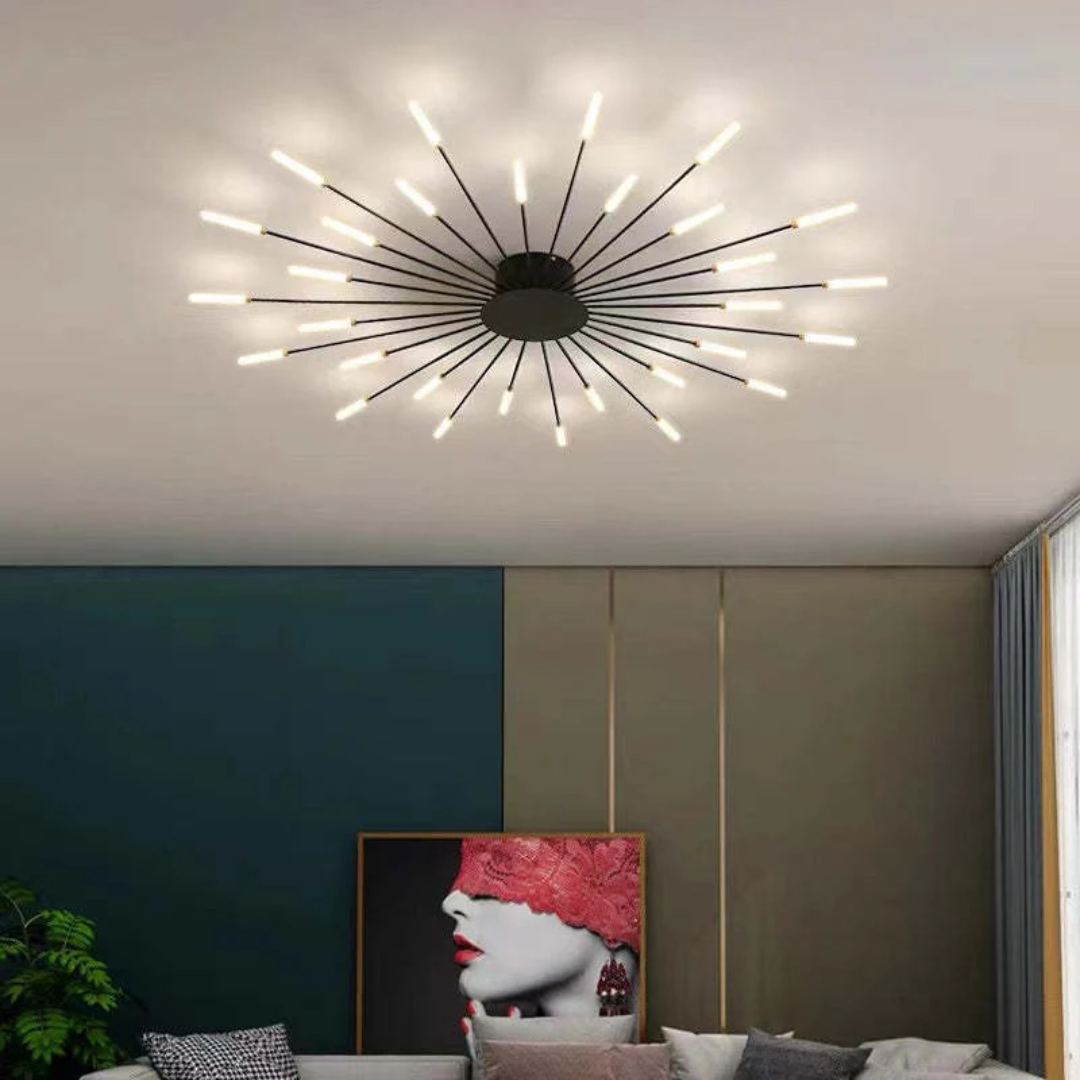 Plafonnier LED moderne à montage encastré Ortekor avec éclairage écoénergétique | Design élégant pour salons et chambres