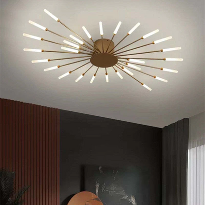 Plafonnier LED moderne à montage encastré Ortekor avec éclairage écoénergétique | Design élégant pour salons et chambres
