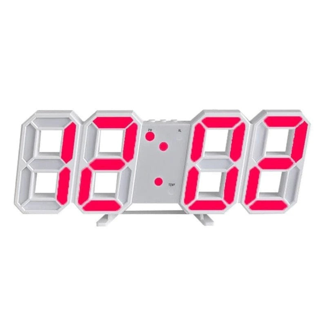 Horloge murale LED moderne avec affichage numérique et effet 3D | Décoration murale élégante pour toutes les pièces