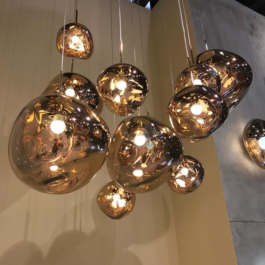 Reflective Globe Pendant Light Fixture with Adjustable Drop | Metal Hanging Ceiling Lamp for Kitchen Island Dining Room Living Space | Avail