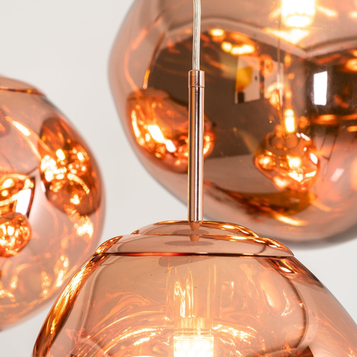 Reflective Globe Pendant Light Fixture with Adjustable Drop | Metal Hanging Ceiling Lamp for Kitchen Island Dining Room Living Space | Avail