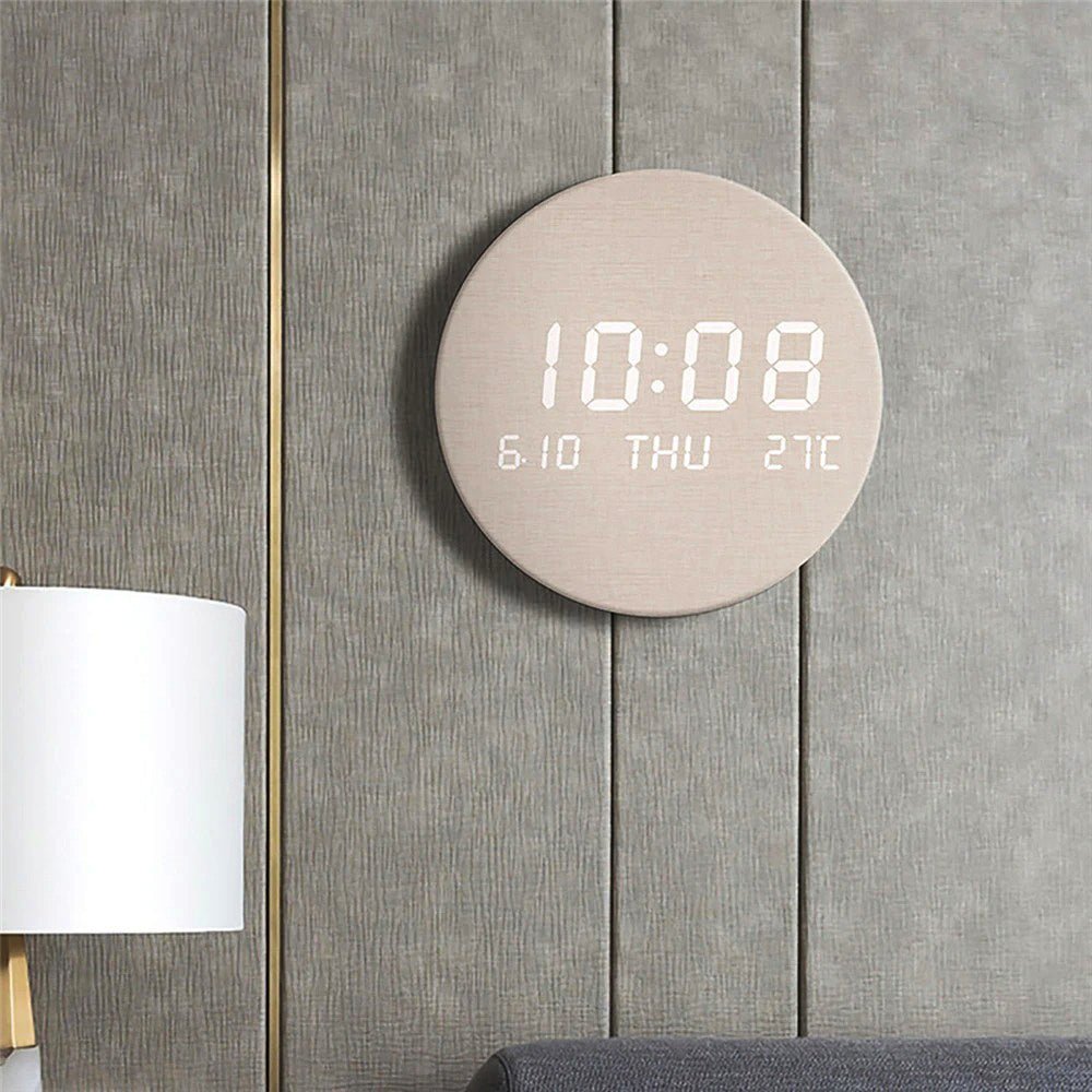 Modern Minimalist Wall Clock with Rechargeable Power | Sleek Design for Effortless Style