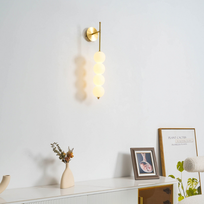 Modern Minimalist Wall Light – Warm LED Metal and Glass Design