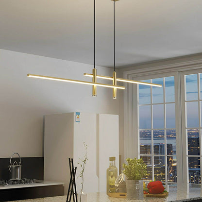 Modern Minimalist | Slim Linear Pendant Lamp with Adjustable Dimming | Perfect for Contemporary Interiors