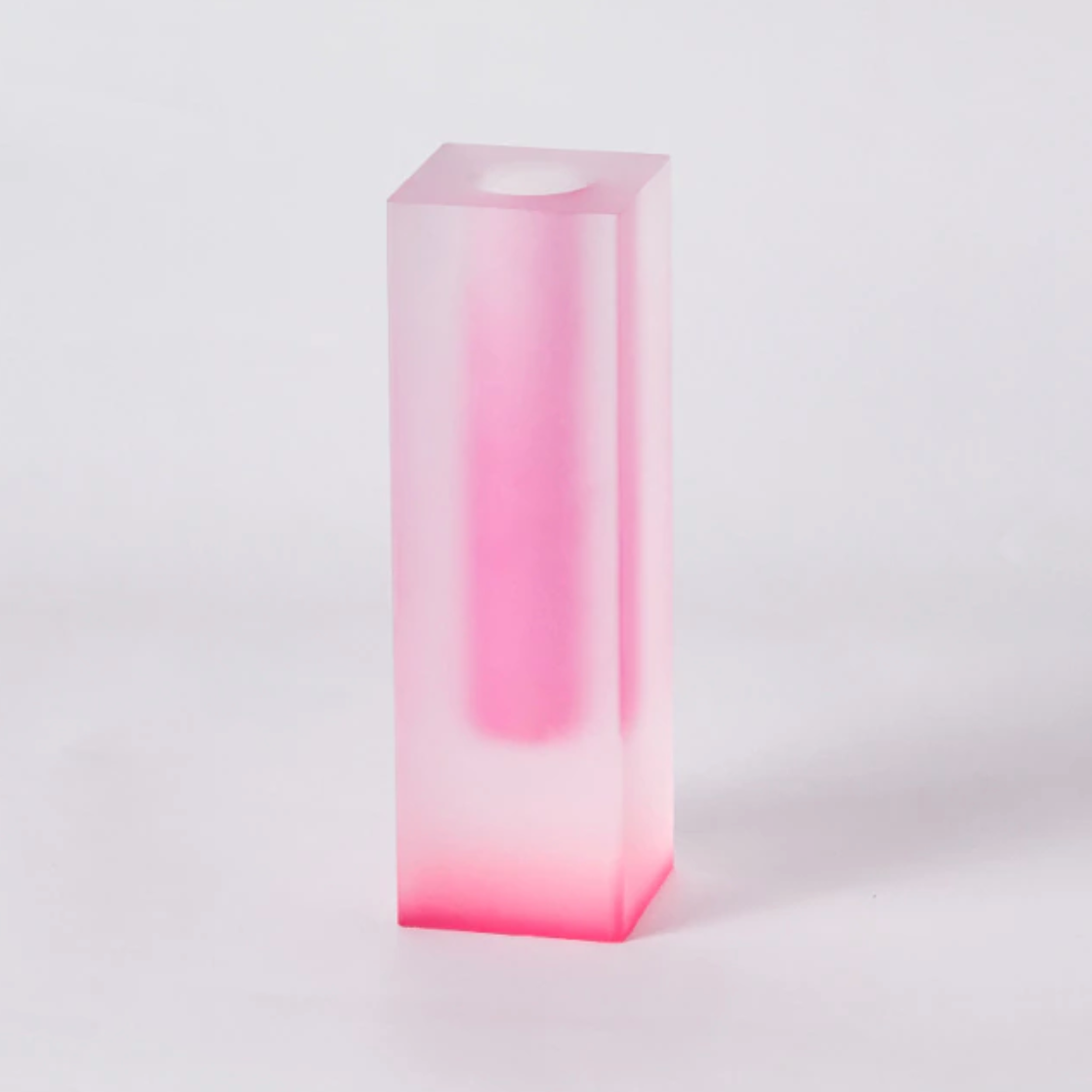 Modern Prism Acrylic Vase – Colorful Desktop Organizer for Floral Displays