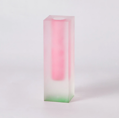 Modern Prism Acrylic Vase – Colorful Desktop Organizer for Floral Displays
