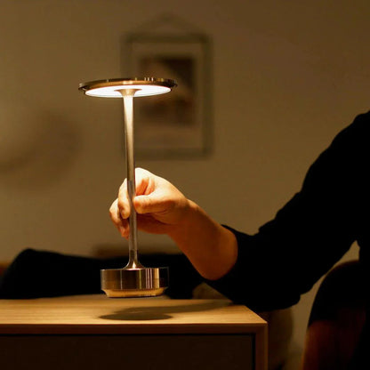 Ortekor Modern Wireless Charging Lamp with Elegant Aluminum Design for Cozy Ambiance