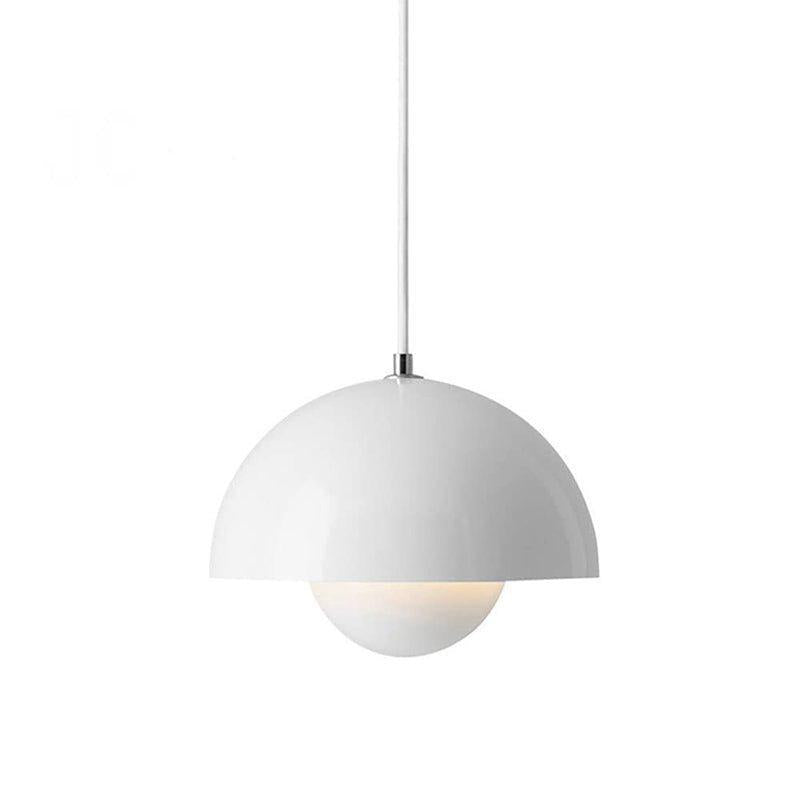 Hanging Planter Light Fixture with Built-In Pot for Indoor Plants & Modern Scandinavian Farmhouse Decor