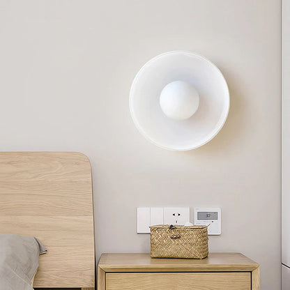 Flush Mount LED Ceiling Light Glass & Metal Dome for Bedrooms, Living Rooms, Hallways | Dual-Mount Wall or Ceiling