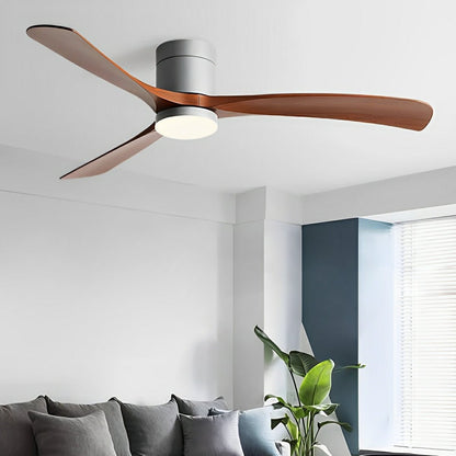 Ceiling Fan with LED Light – Whisper-Quiet 6-Speed Reversible Fan for Year-Round Comfort | Modern Low-Profile Design for Bedroom Living