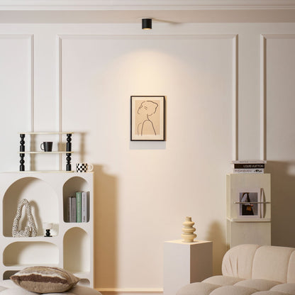 Compact LED Flush Mount Light 3×3 in Aluminum Surface Fixture Bedroom Hallway Kitchen Ceiling Wall Sconce 7W Warm Neutral Cool White Indoor