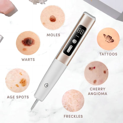 Stylo Perfection Peau | Appareil de soin à domicile pour l'élimination des grains de beauté et des excroissances avec intensités laser réglables | Compact et rechargeable pour une utilisation en toute sécurité