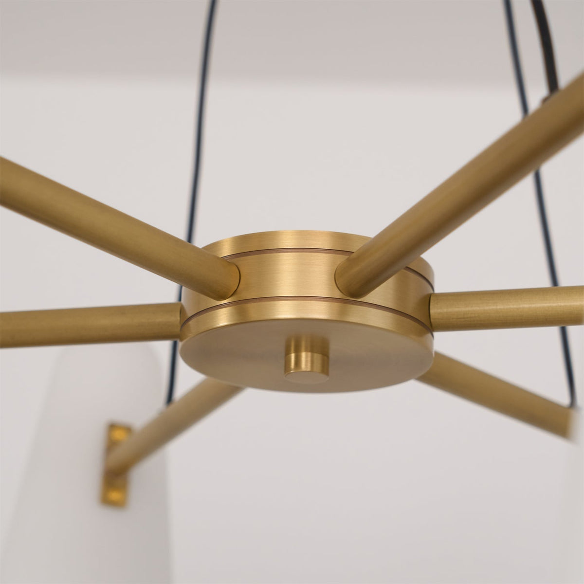 Overhead Light Fixture with Frosted Globes in Metal Frame for Dining or Living Spaces 6 to 8 Arms Extendable Cord