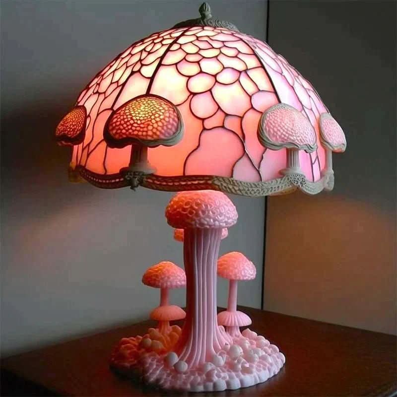 Handcrafted Mosaic Accent Lamp with Warm Glow – 10 Inch Decorative Lighting for Nightstands, Shelves & Cozy Spaces – Available in 8 Artisan