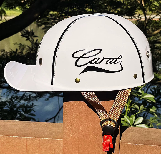 Moto Helmet Cap Style, Lightweight Helmet with DOT and ECE Certification, Open Face Motorcycle Half Helmet for Men