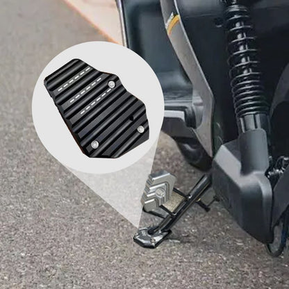 Motorcycle Accessory | Kickstand Enlarger Plate with Non-Slip Design | Enhanced Stability for Safe Parking