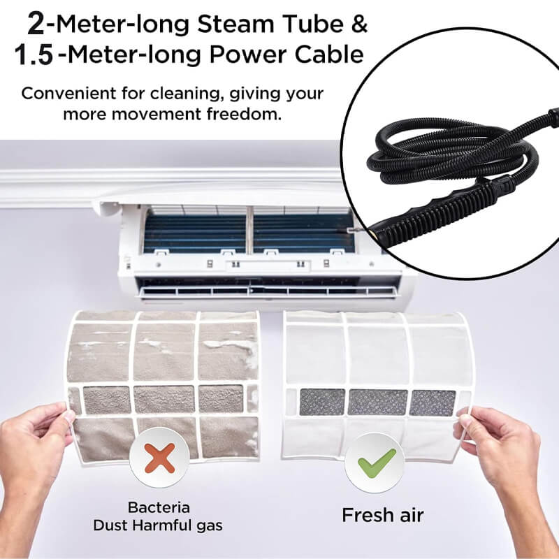 Multi-Surface Cleaning System | High Pressure Steam Cleaner with Fast Heat-Up | Versatile Tool for Efficient Home and Vehicle Cleaning