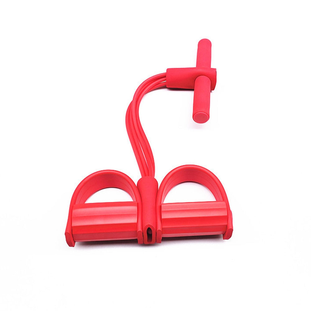Resistance Band Trainer with Foot Pedals for Arms, Abs, Legs & Glutes – Portable Full-Body Toning Equipment for Home, Office & Travel