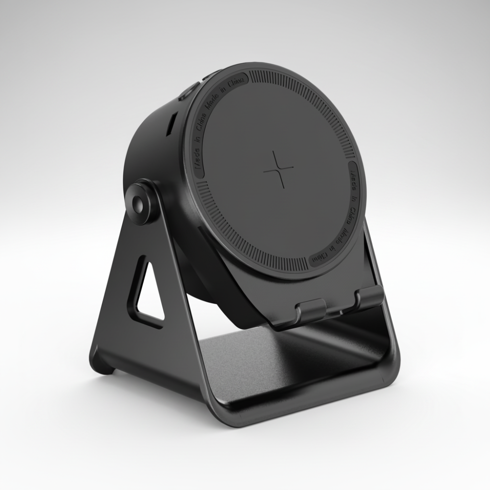 Multifunctional Bluetooth Speaker Phone Stand with Wireless Charging & LED Lights