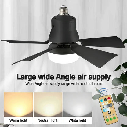 Multifunctional Ceiling Fan Light | 30W LED Dimming with Remote Control for Year-Round Comfort