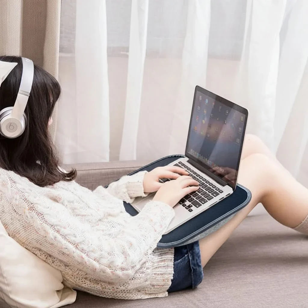 DESKLIVA – Multifunctional Laptop Desk with Cushion Support