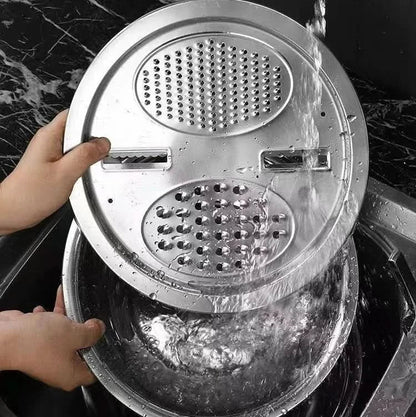 VEGGIELIVA – Stainless Steel Potato & Vegetable Slicer Set