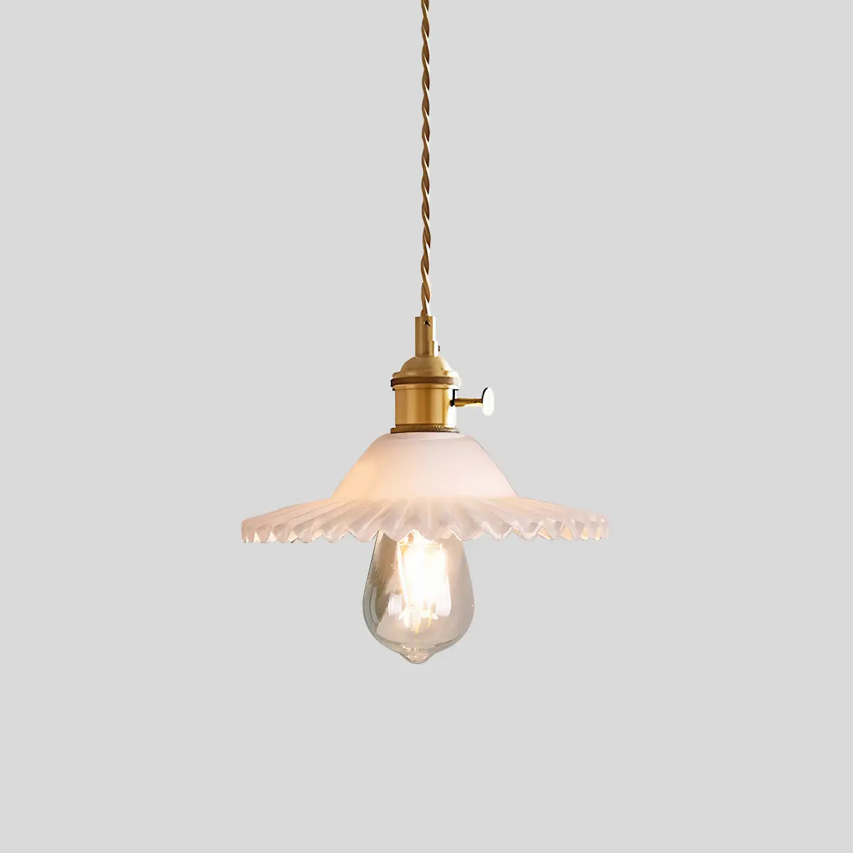 Adjustable Height Pendant Light with Clear Glass Shade Bronze Finish for Dining Table Kitchen Island Living Room Overhead Lighting