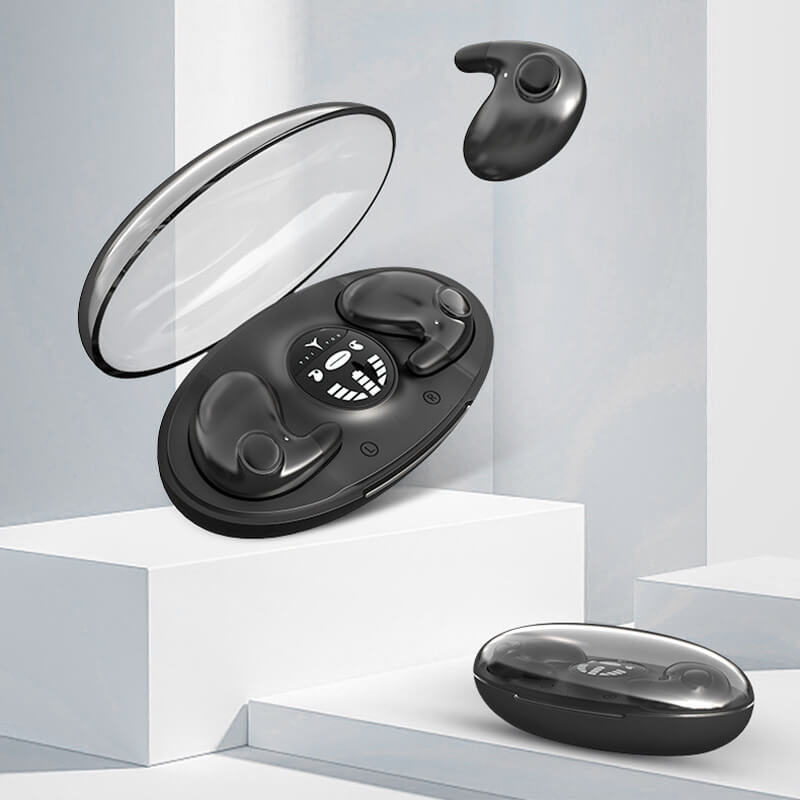 Ultra-Light Sleep Earbuds with Dual Noise Cancellation & 24-Hour Battery Life - IPX5 Water Resistant Wireless Bluetooth 5.3 Earphones for