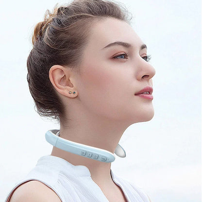 Cordless Handheld Lymphatic Drainage Massager with Ultrasonic Vibration for Neck Shoulder Relief Body Contouring at Home Wellness Device