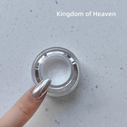 Mirror-Finish Chrome Powder for Nails – Ultra-Reflective Pigment for Gel Manicures & Salon Effects at Home