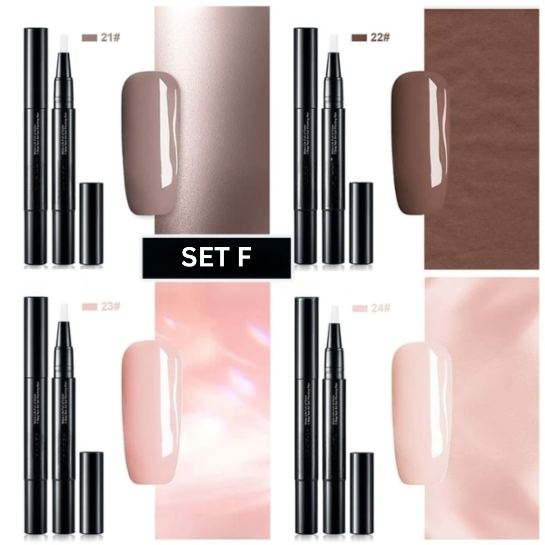 Gel Nail Art Pen Set | Precision Tip Polish Markers | Quick-Dry Formula for Clean Lines & Detailed Designs | Vibrant Colors for DIY