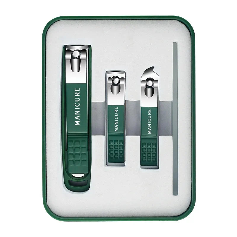 Nail Care Essentials | Nail Clipper Set with Anti-Splash Design | Ergonomic Tools for Safe and Efficient Grooming