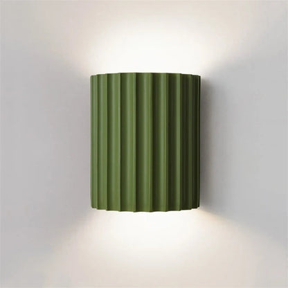 Natura Wall Sconce - Ribbed Resin, Soft Ambient Lighting