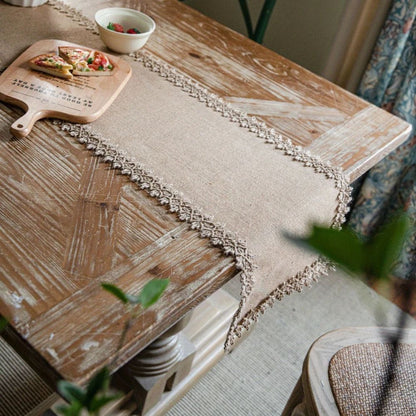 Natural Jute Table Runner – Rustic Bohemian Elegance for Dining and Events