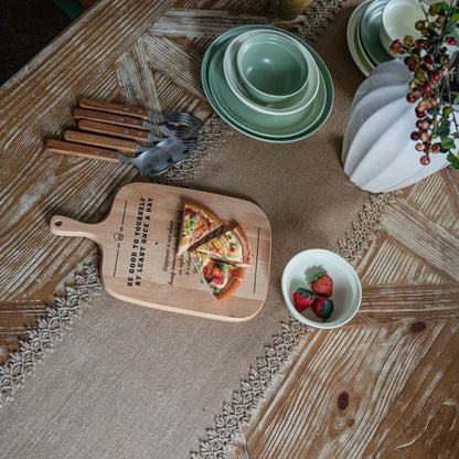 Natural Jute Table Runner – Rustic Bohemian Elegance for Dining and Events