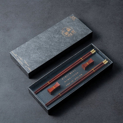 Natural Wood Japanese Chopsticks Set with Gift Box – Elegant Dining Experience
