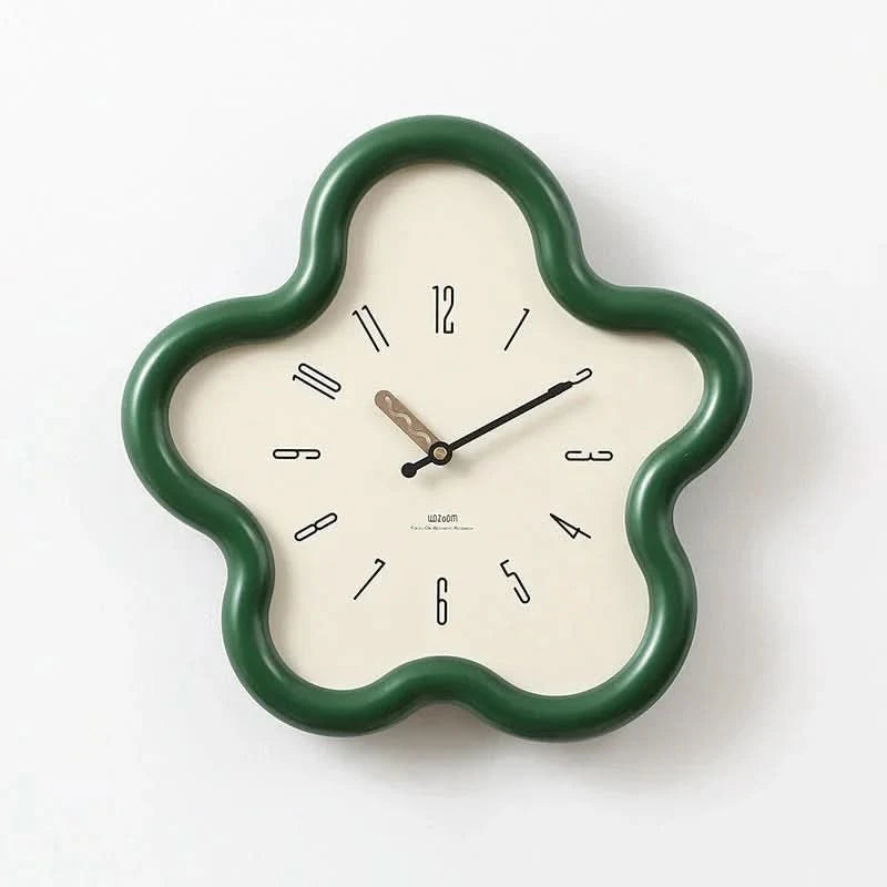 Nature's Touch | 3D Floral Wall Clock with Silent Pendulum | Eco-Friendly Design for Tranquil Spaces