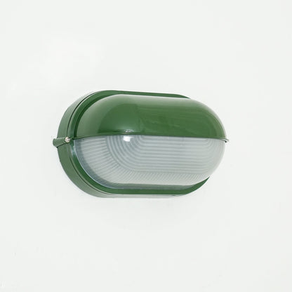 Applique murale extérieure industrielle avec abat-jour en verre nervuré – Luminaire résistant aux intempéries pour porches, patios, entrées, portes et jardins