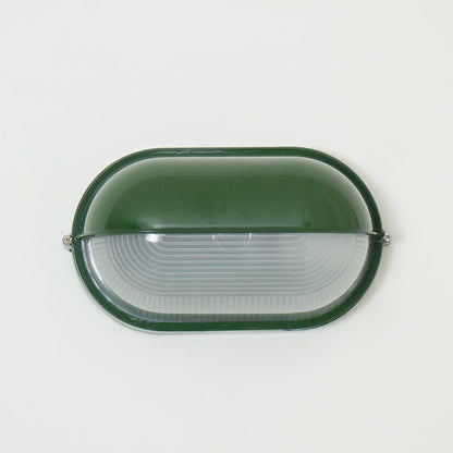 Applique murale extérieure industrielle avec abat-jour en verre nervuré – Luminaire résistant aux intempéries pour porches, patios, entrées, portes et jardins