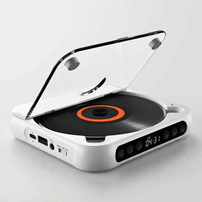 Portable CD Player with Bluetooth 5.3 Wireless Connectivity, USB-C Charging, Compact Lightweight Music Player for Headphones and Speakers, S