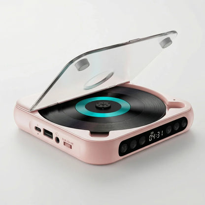 Portable CD Player with Bluetooth 5.3 Wireless Connectivity, USB-C Charging, Compact Lightweight Music Player for Headphones and Speakers, S