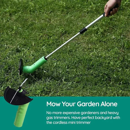 Battery-Powered Cordless Grass Edge Trimmer for Lawn Borders & Tight Spaces – Lightweight Precision Edging Tool for Fences, Walkways, Garden