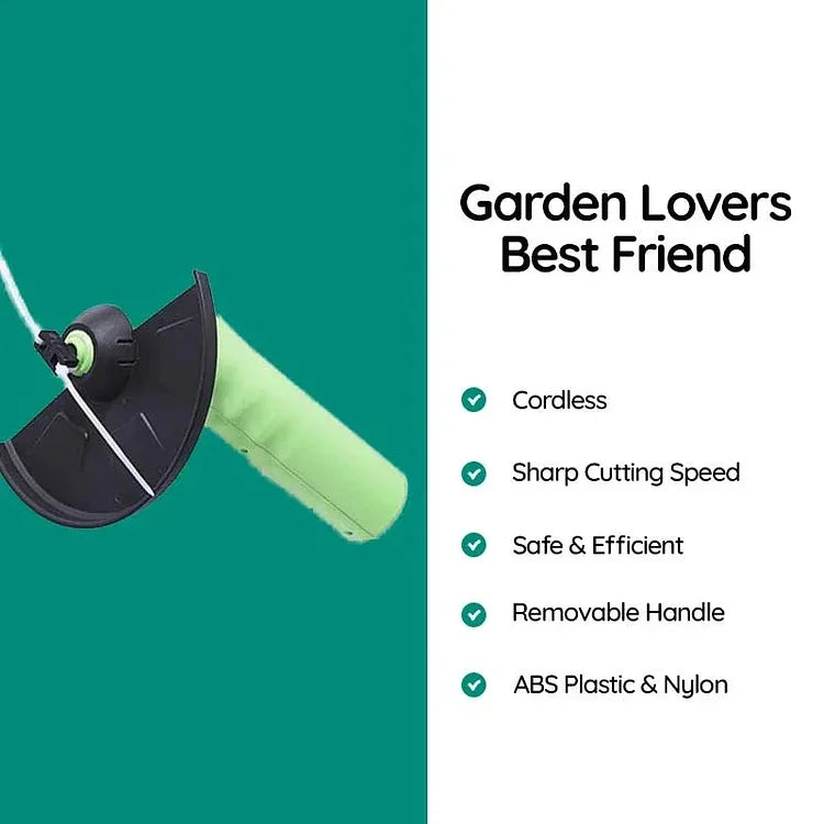 Battery-Powered Cordless Grass Edge Trimmer for Lawn Borders & Tight Spaces – Lightweight Precision Edging Tool for Fences, Walkways, Garden