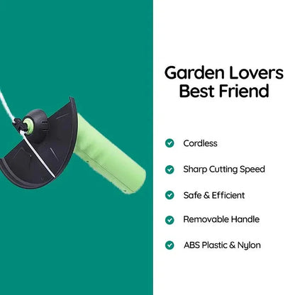 Battery-Powered Cordless Grass Edge Trimmer for Lawn Borders & Tight Spaces – Lightweight Precision Edging Tool for Fences, Walkways, Garden