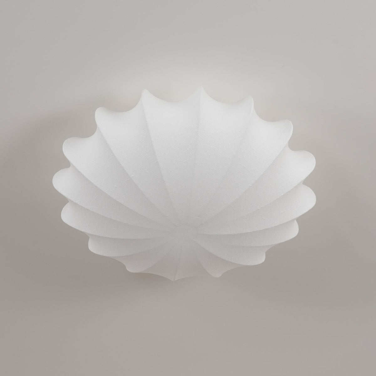 Flush Mount Pendant with Silk Shade White Metal Base for Bedroom Living Room Hallway Soft Glow E26 Socket 40W Compatible Wall or Ceiling Ins