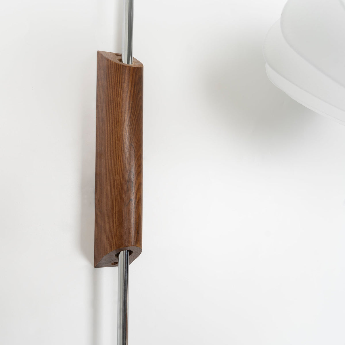 Plug-In Wall Sconce with Swivel Bracket & Frosted Glass Shade – 16 in Height, 59 in Cord – Adjustable Bedroom & Living Room Accent Light for