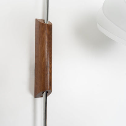 Plug-In Wall Sconce with Swivel Bracket & Frosted Glass Shade – 16 in Height, 59 in Cord – Adjustable Bedroom & Living Room Accent Light for