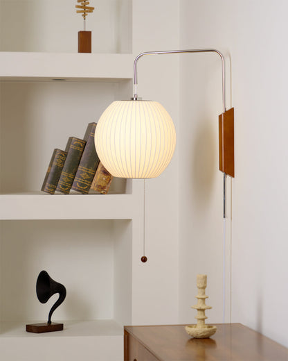 Modern Sconce Light Fixture with Walnut Accent for Bedroom Reading Nook Hallway 11x16 inch Wall Mount LED Compatible
