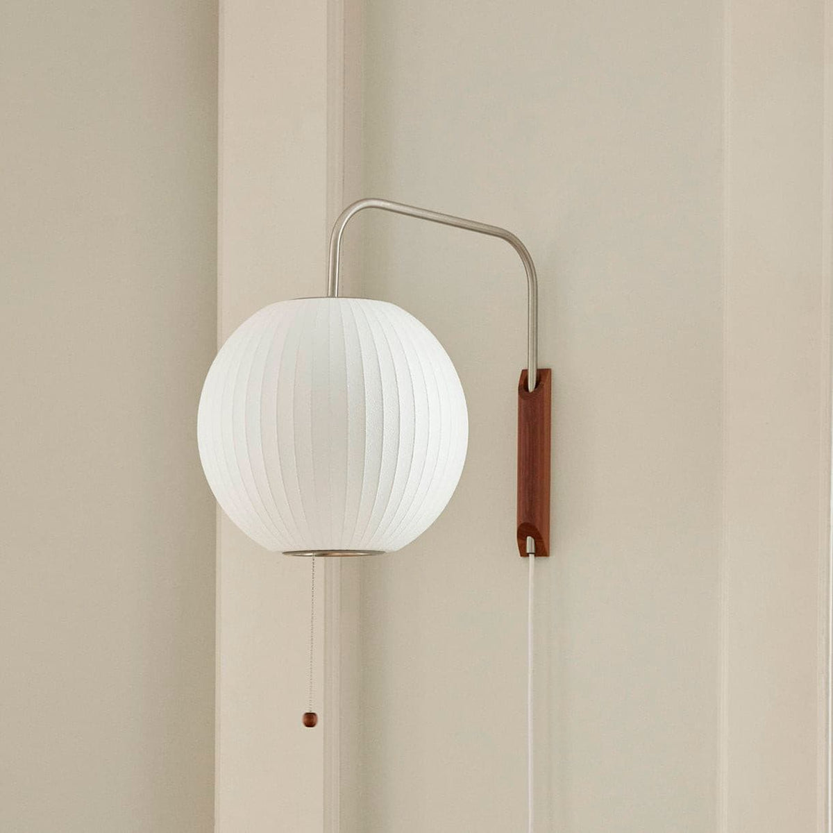Modern Sconce Light Fixture with Walnut Accent for Bedroom Reading Nook Hallway 11x16 inch Wall Mount LED Compatible